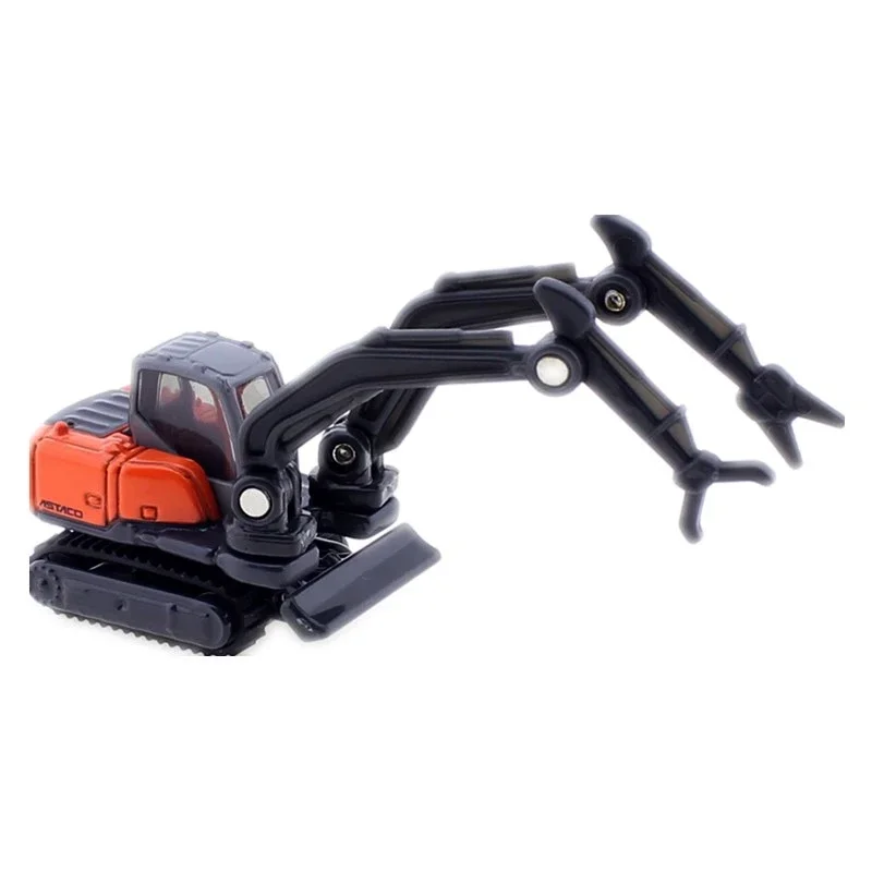 Takara Tomy Tomica No.065 Hitachi konstrukcja podwójne ramię maszyna robocza Astaco zestaw modeli 1/90 odlewane samochody zabawkowe dla dzieci