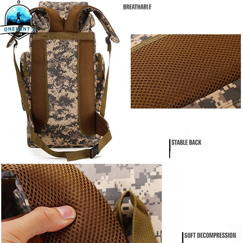 

80L Tactical Backpack Waterproof Trekking Fishing Hunting Bag Molle Backpack Outdoor Sport Military Rucksacks
