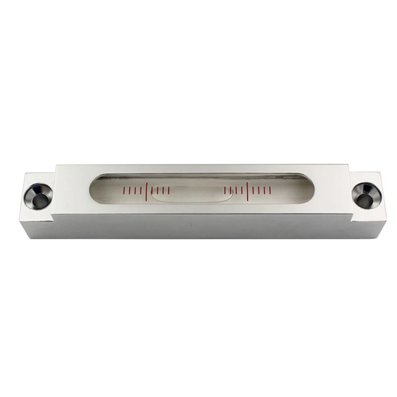 1 Piece Strip Level Bubble Mini Spirit Level Measuring Instrument High Precision Metal Size 132X22x20mm 0.02Mm/M