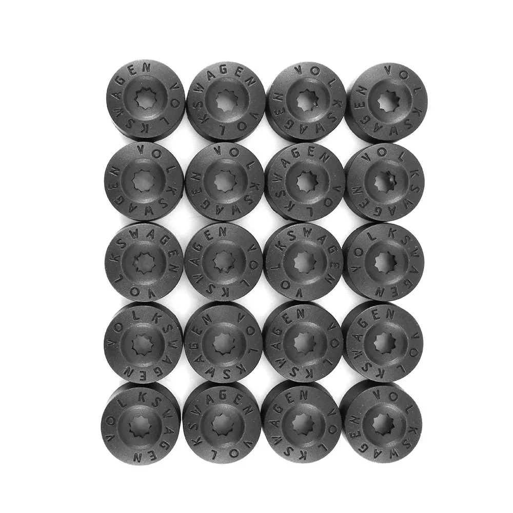 20Pcs Car Wheel Cover Hub Nut Bolt Covers Cap 17mm Auto Tyre Screws for VW Golf MK4 Exterior Protection Accessories