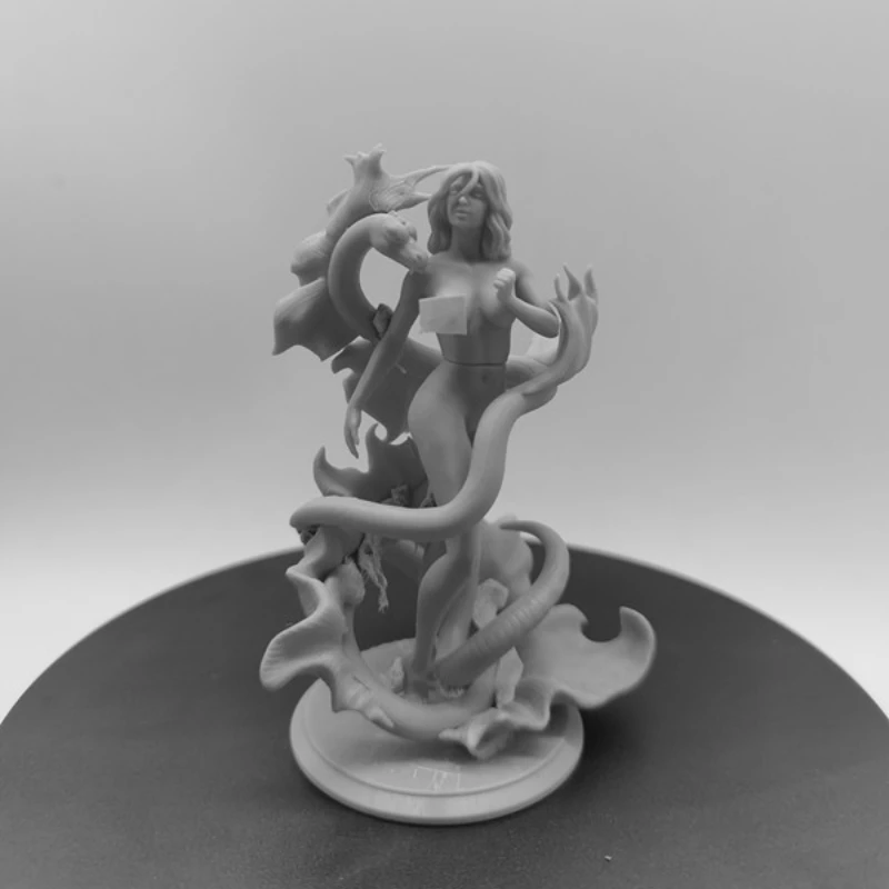 1/24 مقياس 75 مللي متر الراتنج الشكل الذهبي الوحوش مسكون المرأة الجميلة Nsfw تجميع أطقم منمذجة المفكك غير مصبوغ ثلاثية الأبعاد تمثال لعبة