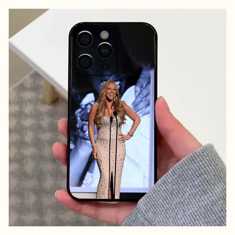 Mariah Carey art photos Phone Case For Apple iPhone 15,14,13,12,11,Pro,X,XS,Max,XR,Plus,Mini Soft Black Cover