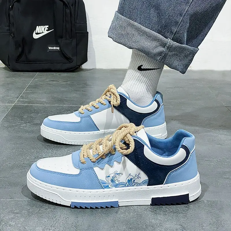 メンズカジュアルで通気性のあるレースアップメッシュシューズ,サマーシューズ,スポーツシューズ,モダンでフラットなデザイン