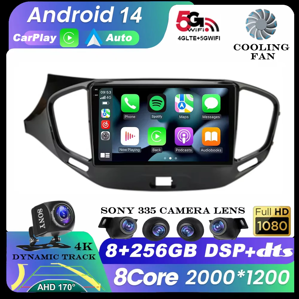 

Android 14 Video Player Carplay Car Radio For LADA Vesta Cross Sport 2015-2019 Auto 4G Multimedia 2 din GPS Navigation QLED RDS