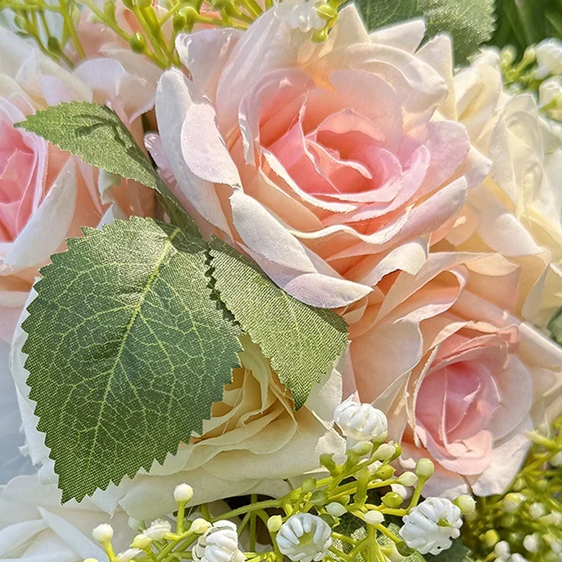 Bouquet da sposa da sposa Bouquet di seta per san valentino Bouquet da lancio per decorazioni per l'anniversario della cerimonia della doccia nuziale di nozze