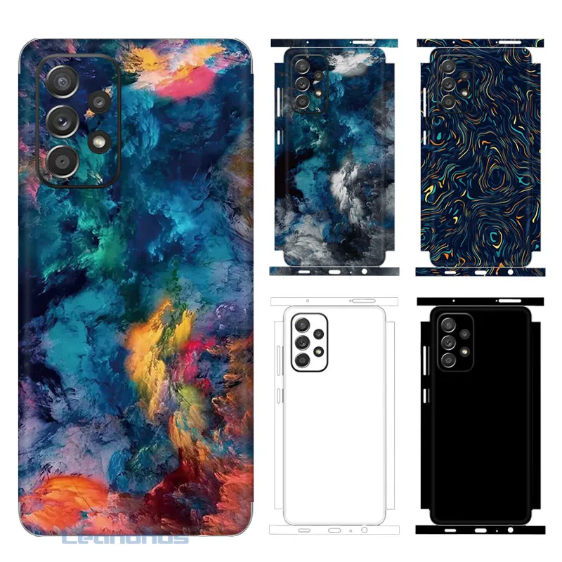 

Nebula Decal Skin for Samsung Galaxy A52 A52s A73 A53 5G Back Screen Protector Film Full Cover Wrap Plain Color Sticker