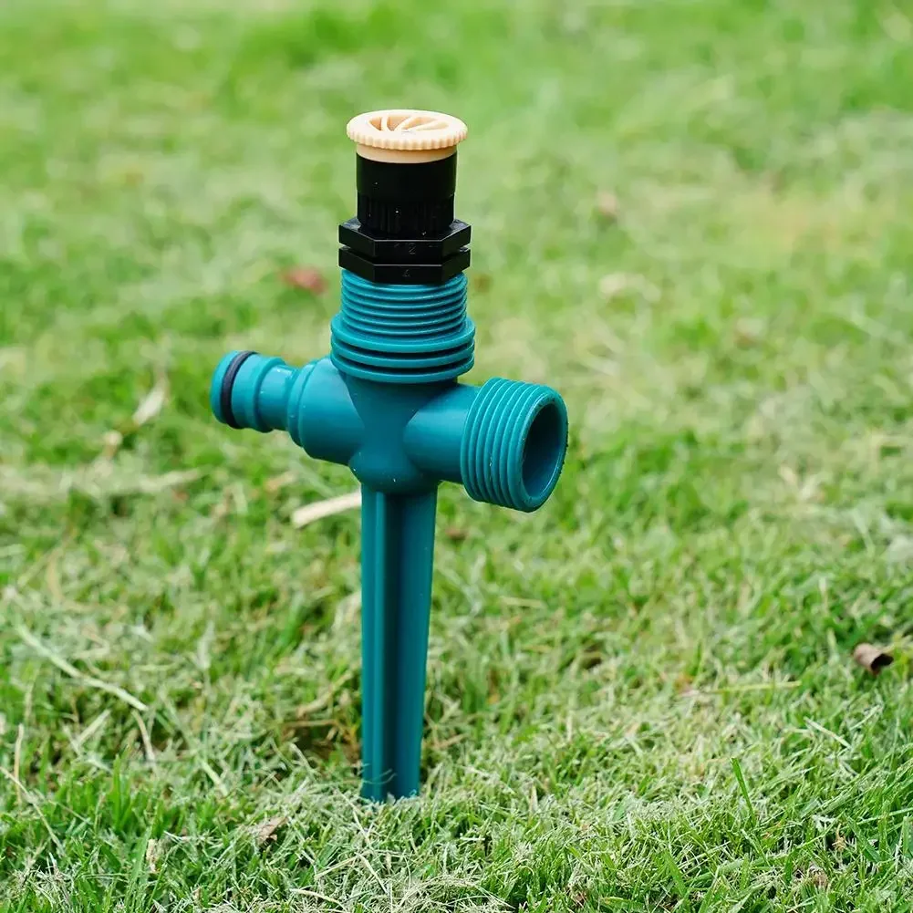 Arroseur de jardin 360 °   Système d'arrosage par Rotation, Tube automatique au sol pour l'agriculture, prise réglable