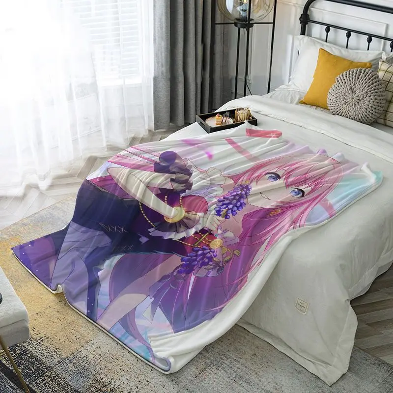 Project SEKAI Anime Cartoon Plush Blanket Soft Winter Nap Throw Cover For Dorm Bedroom Living Room Household Daily Use Blanket view 4
