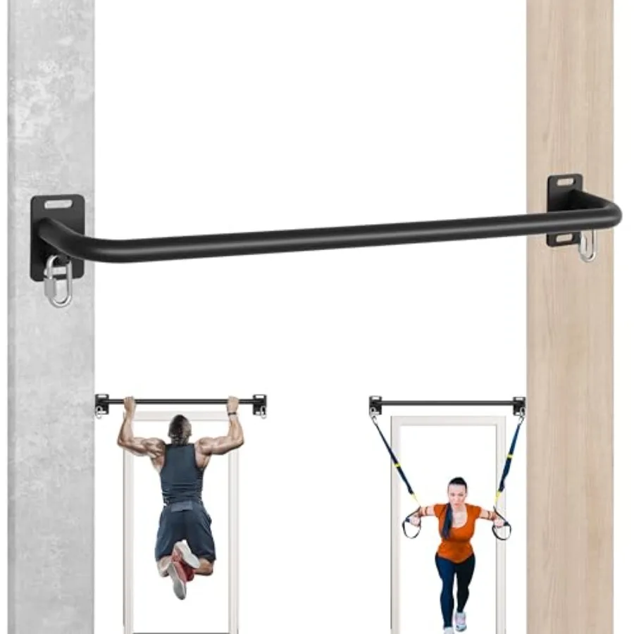 

Усиленный турник для подтягиваний на стену/балку, грузоподъемность 272 кг, с различными вариантами захвата, для использования в гараже, подвале, на балках, универсальный тренажер для тренировок