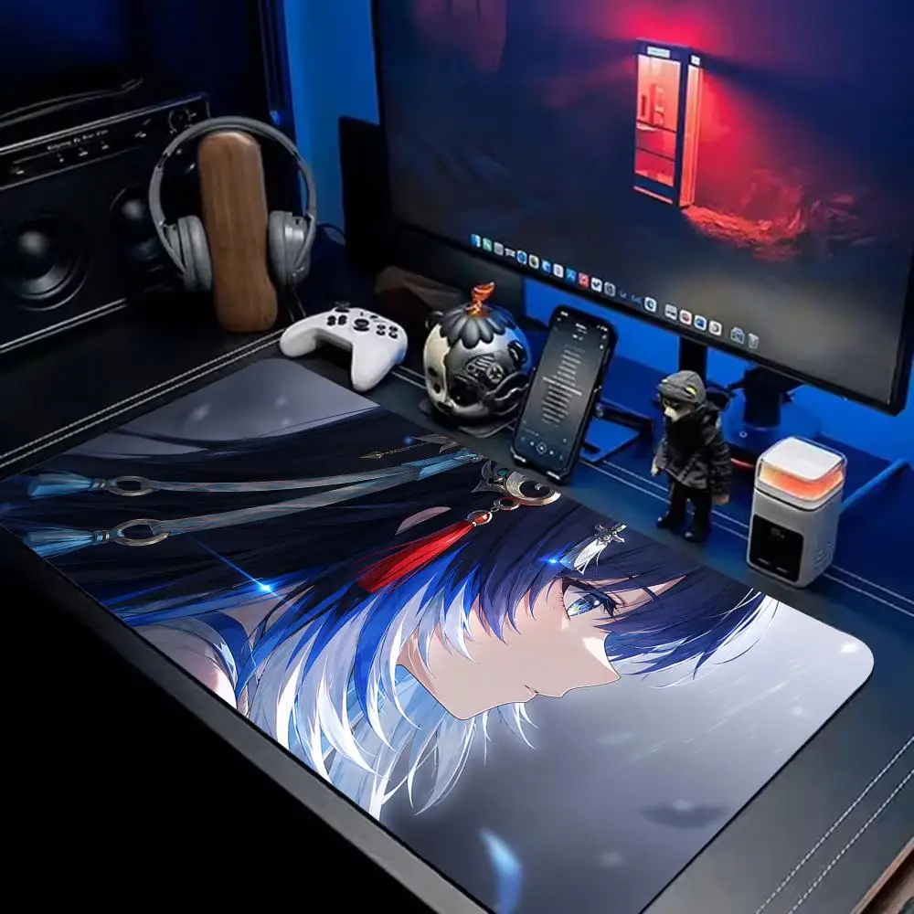 Wuthering Waves Yangyang Mouse Pad Extra Large XXL Extended Gaming Desk Mat Customizable natural non-slip rubber