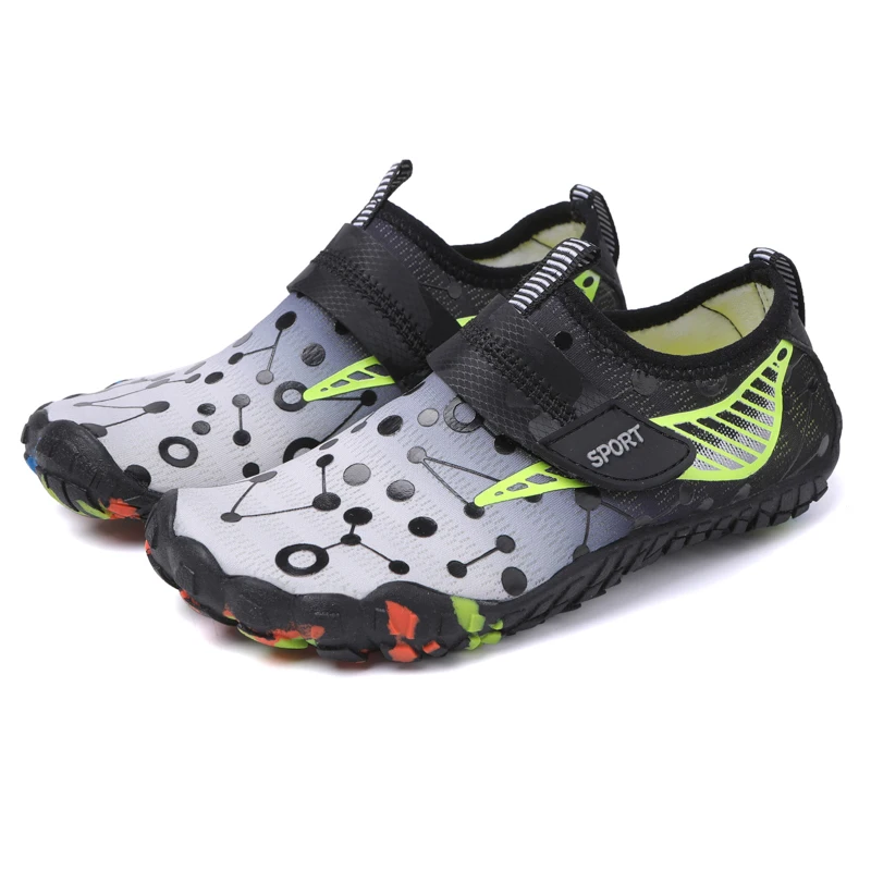 Hot Quick Drying Water Sports Shoes Kids Summer Aqua Shoes Parent Child Vacation Beach Swim Student Indoor Fitness Shoe 25-38#