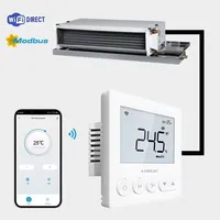 Termostato de unidad de bobina de ventilador FCU de aire acondicionado Central Digital, controlador de temperatura programable semanal, precio al por mayor