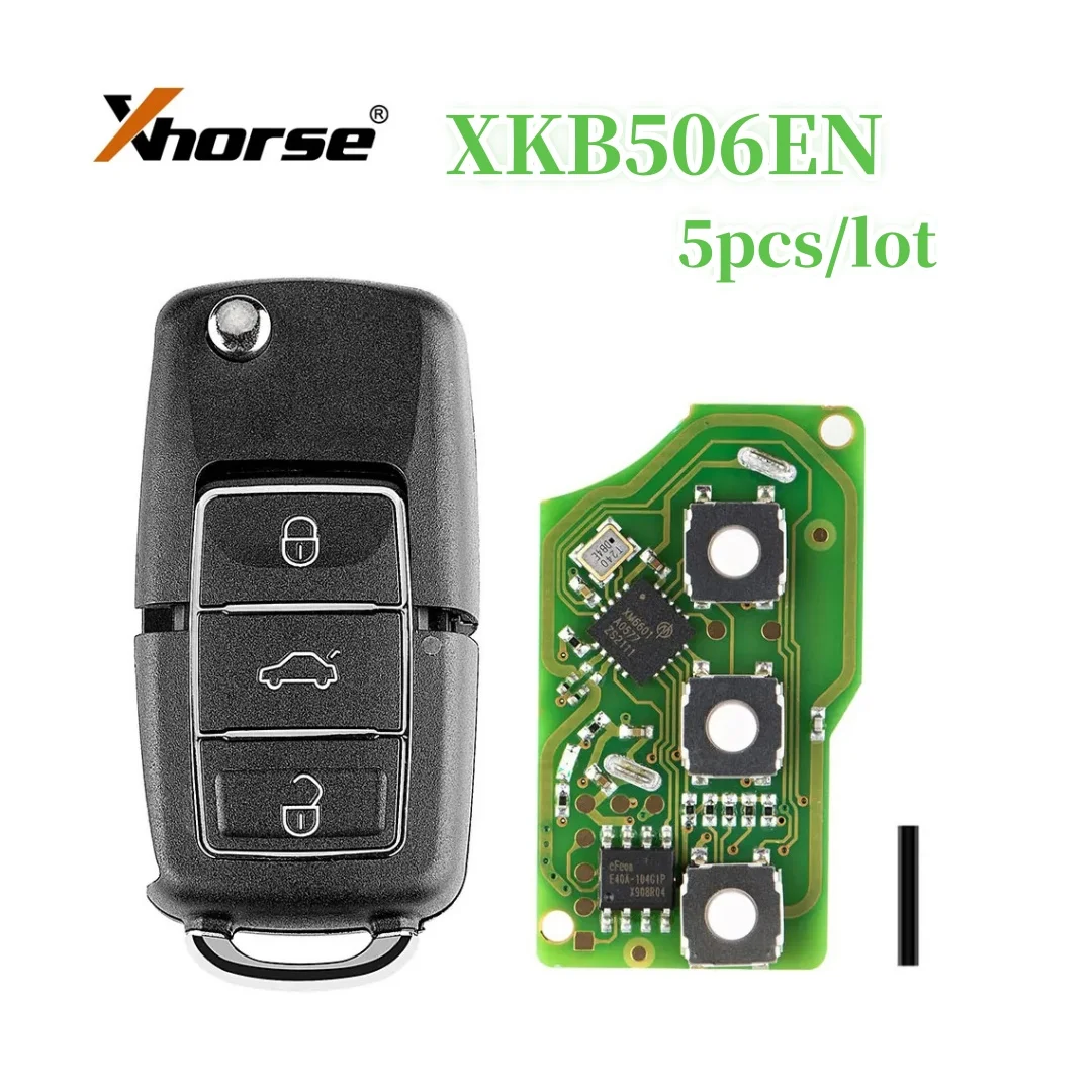 

5PCS Xhorse XKB506EN Wire Remote Key 3 Buttons for VVDI VVDI2 Key Tool (English Version)