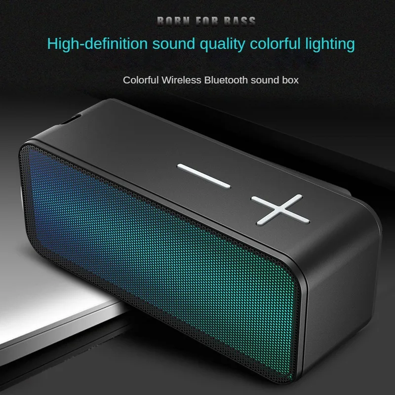 

Wireless Bluetooth Speaker Outdoor Loud Audio Bluetooth Subwoofer Support Plug-in Card/U Disk Dazzling Speakers