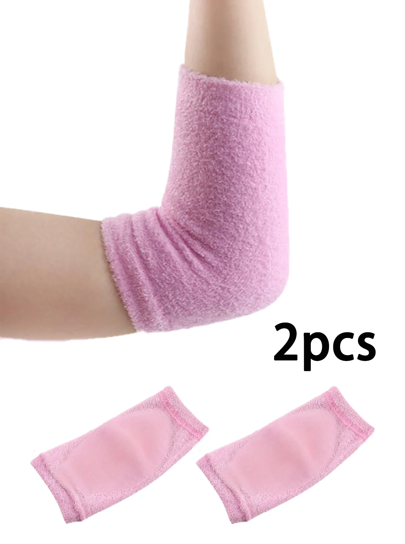

1 Pair Gel Elbow Sleeves for Women，Soft Gel Cover Elbow Protector Sleeves ElasticGel Pads for Moisturizing Dry Cracked SkinCare，