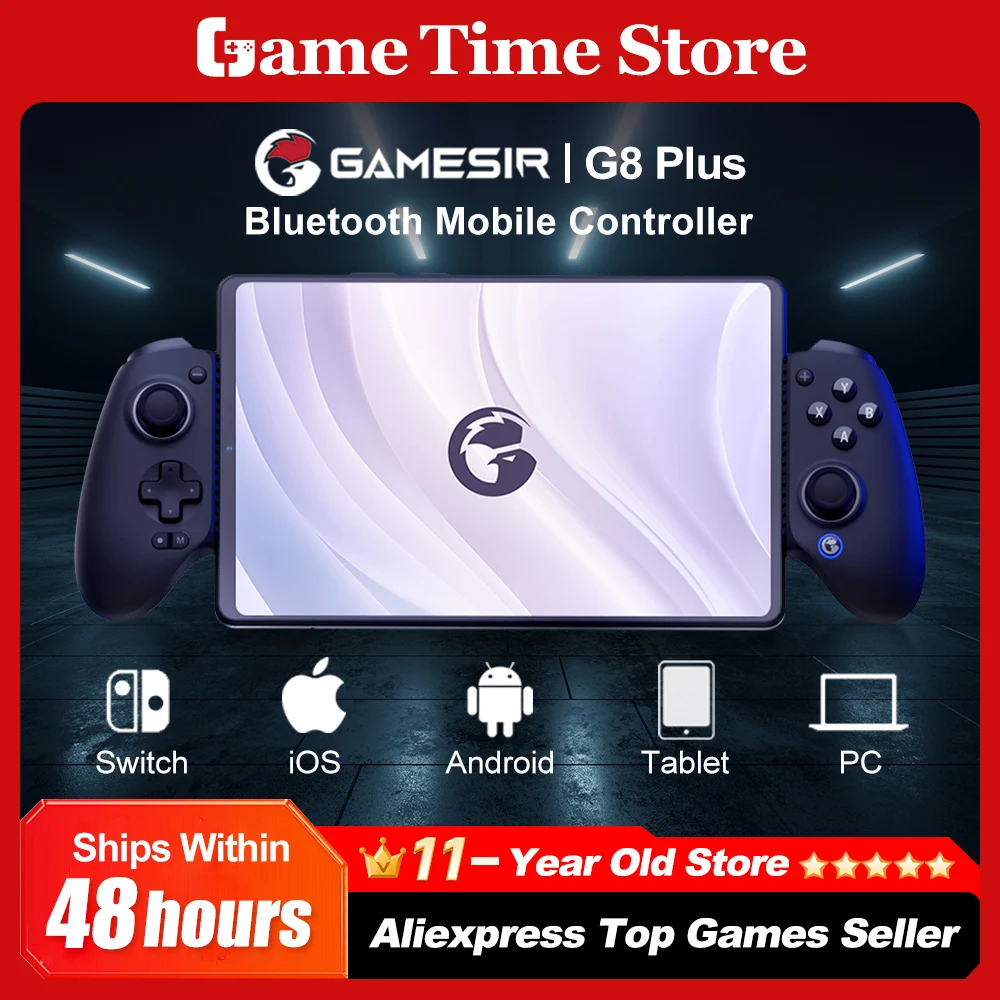 Manette de jeu délibérément GameSir G8 Galileo Type C, contrôleur de téléphone portable avec effet Hall Stick pour iPhone 15, Android, PS Remote Play, Cloud Game Manette de jeu délibérément GameSir G8 Galileo Type C, contrôleur de téléphone portable avec effet Hall Stick pour iPhone 15, Android, PS Remote Play, Cloud Game