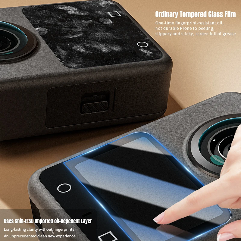 Film Pelindung Layar Kaca Tempered STARTRC AR untuk Kamera DJI Osmo 360 Anti-Refleksi HD Anti-Gores