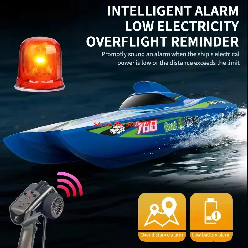 2.4G Brushless RC Speedboat 40CM Large Remote Control Turbojet Speedboat Ship 30km/h High Speed Watercraft Toys for Children Toy