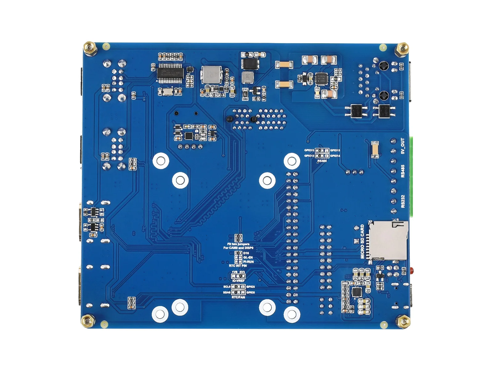 وحدة حساب Raspberry Pi 4 لوحة IO مع ميزة PoE (النوع B)، لجميع وحدات الحساب 4 الاختلافات