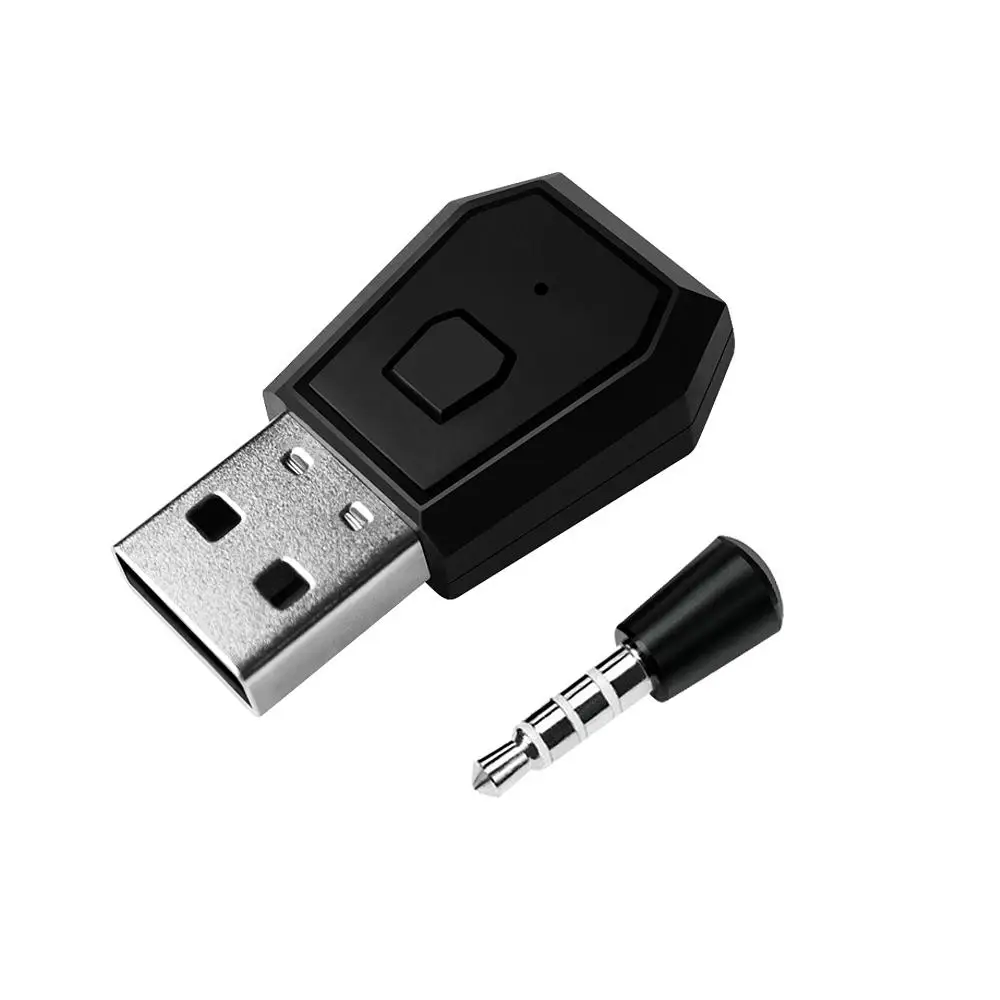 Adaptador Bluetooth USB para PS4, controlador de juego para consola, auriculares, Dongle inalámbrico, transmisor Bluetooth con micrófono