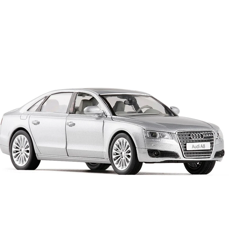 1:32 Audi A8 Super car Simulation Toy Car Model Alloy Pull Back Children Toys Genuine Collection Gift Off-Road Vehicle Kid F292