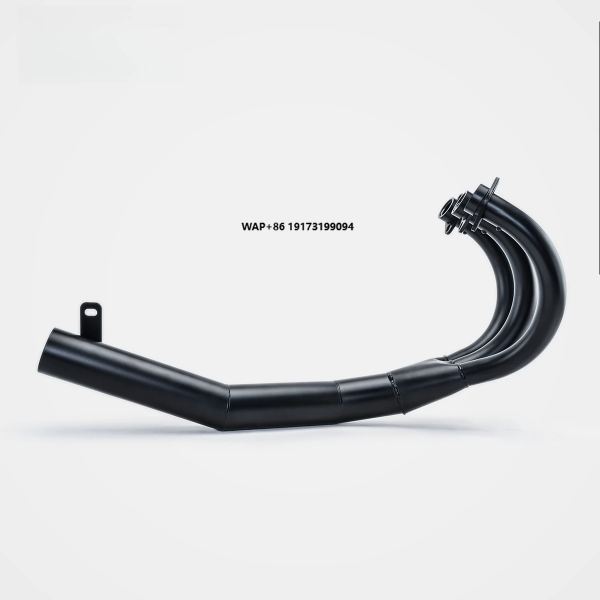 

KH250 Retro Motorcycle Black Painted Cast Iron Exhaust Pipe Replacement Includes Exhaust Gasket High-Temperature