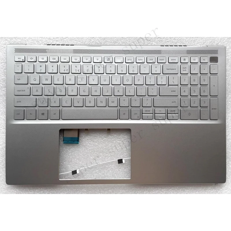 

S+ FY5WK New For Dell Inspiron 7500 7501 Palmrest Upper Case w/US Intl Backlit KB