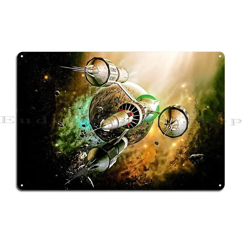 Blake S 7 Liberator Design Metal Sign Club Bar Iron  Painting Vintage Wall Decor Tin Sign Poster