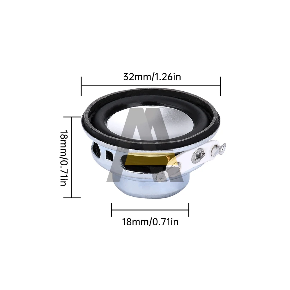 32 mm wewnętrzny subwoofer magnetyczny mini głośnik 4 omy 3 W pełna częstotliwość garnek dolny róg mini głośnik audio