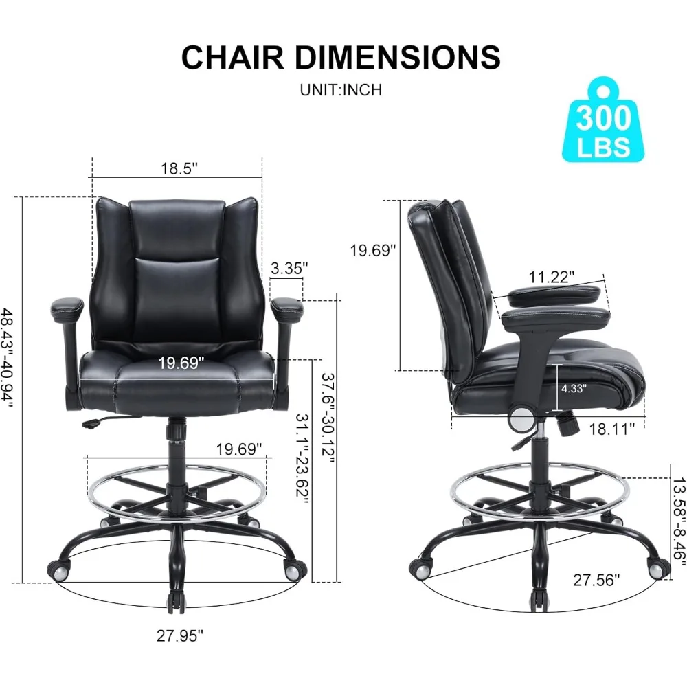 寝室用充電ステーションとLEDライト付き黒色ドレッサー、6段チェスト、クローゼット用木製ドレッサー、Mサイズ