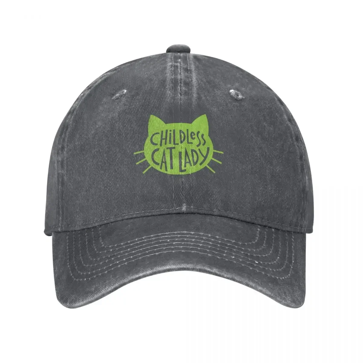 

Childless Cat Lady in Chartreuse Baseball Cap Icon Sports Cap Sunscreen Anime Hat Male Women's
