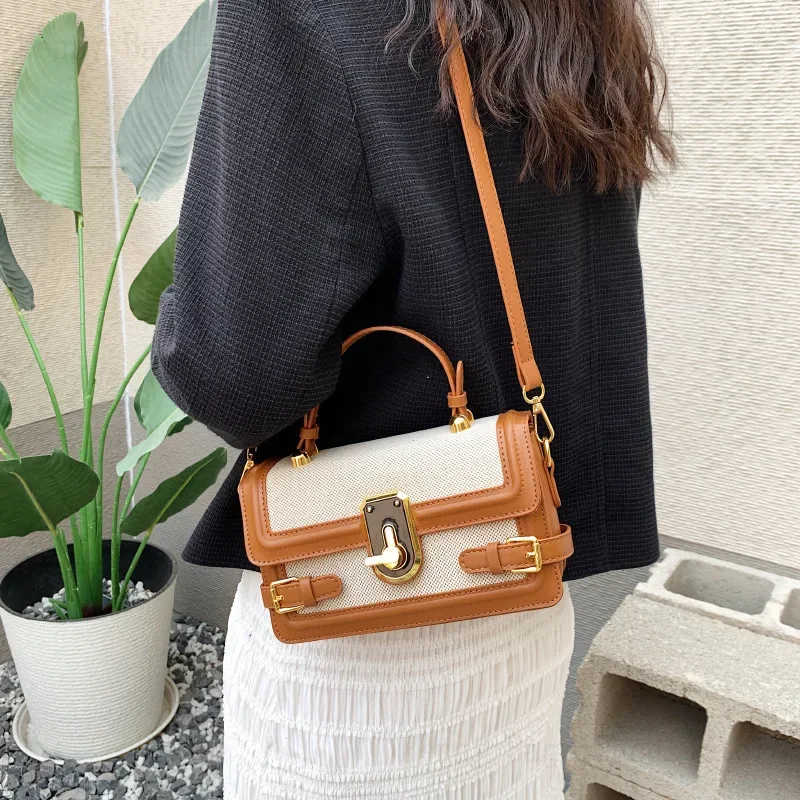 2025 Nieuwe Veelzijdige Populaire Kleine Tas Voor Vrouwen Zomer Populaire Ins Draagbare Kleine Vierkante Crossbody Tas Woon-werkverkeer College Stijl