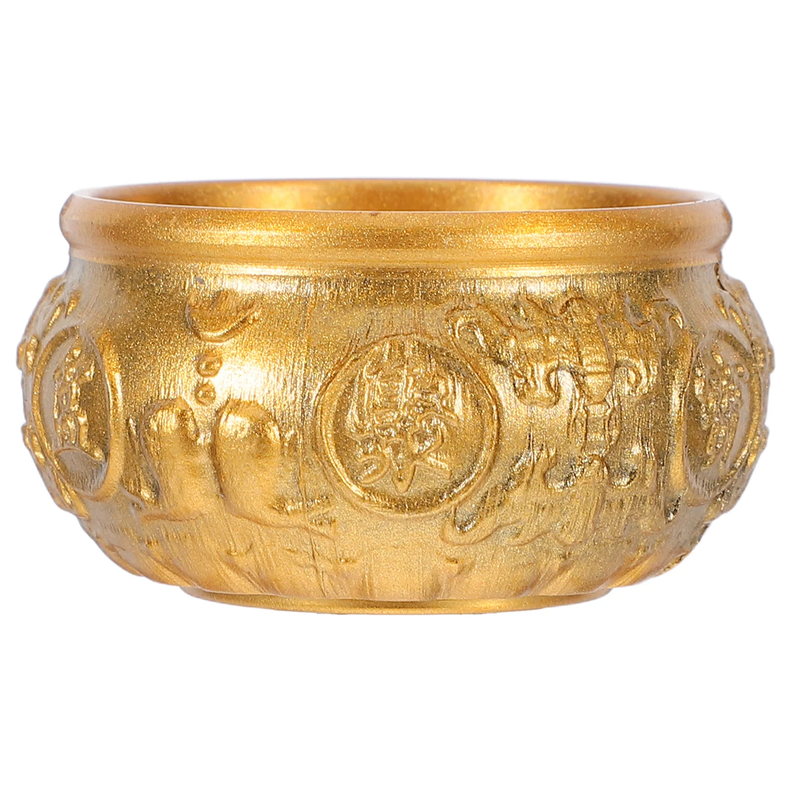 

Exquisite Copper Treasure Bowl Feng Shui Decorative Piece for Home Office Attract Positive Energy Financial Success Gift Idea