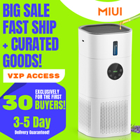 MIUI 2-in-1 Air Purifier for Home Allergies and Pets Hair, Smokers in Bedroom, H13 True HEPA Filter，2-in-1
