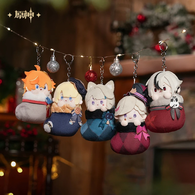 Genshin Impact Official Mihoyo Anime Game House Of The Hearth Winter Series Keychain Pendant Lyney Cosplay Custom Gift