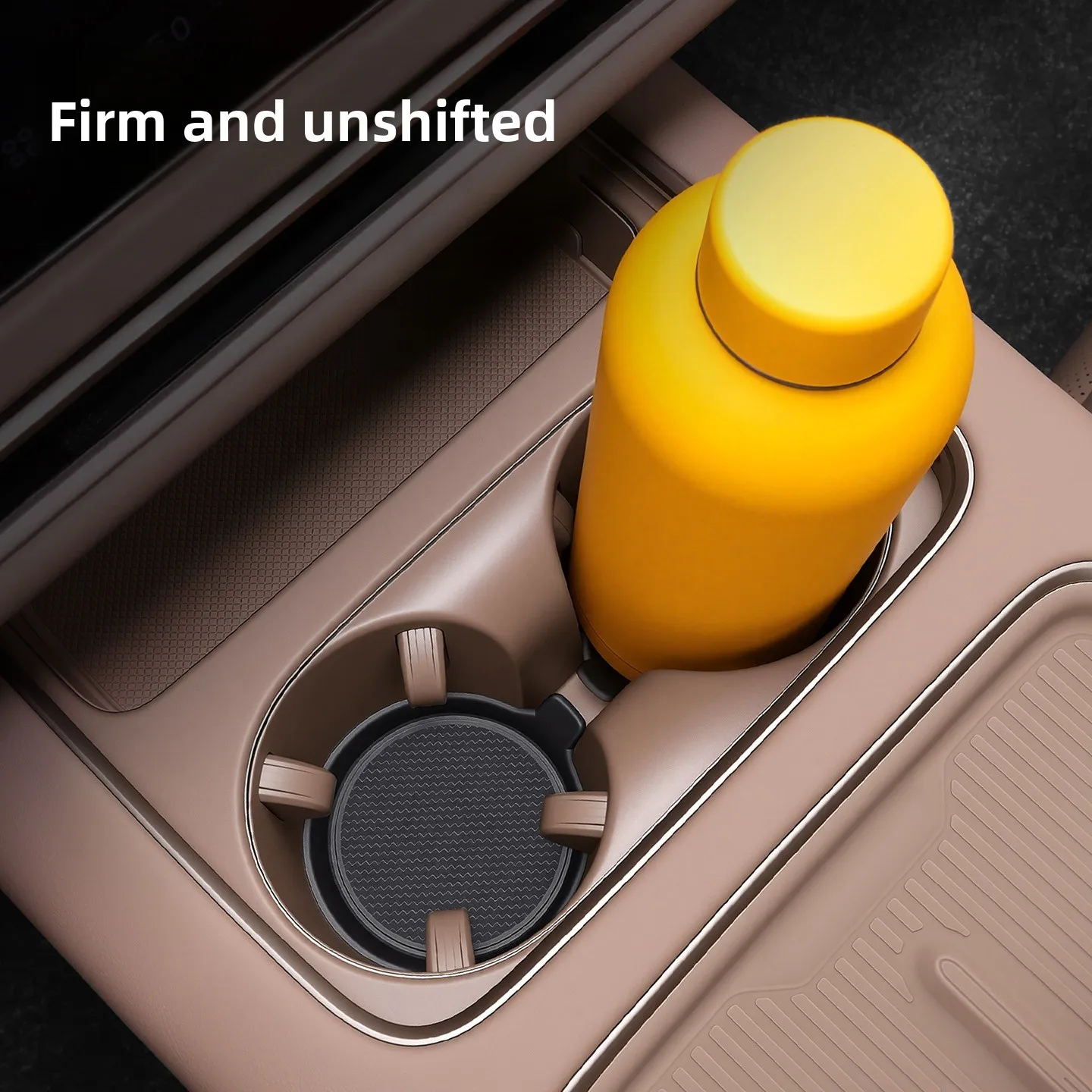 2026 New Car Cup Holder Anti-Slip Silicone Insert Coaster Mat Universal Car Accessories Black Fit For Most Cars