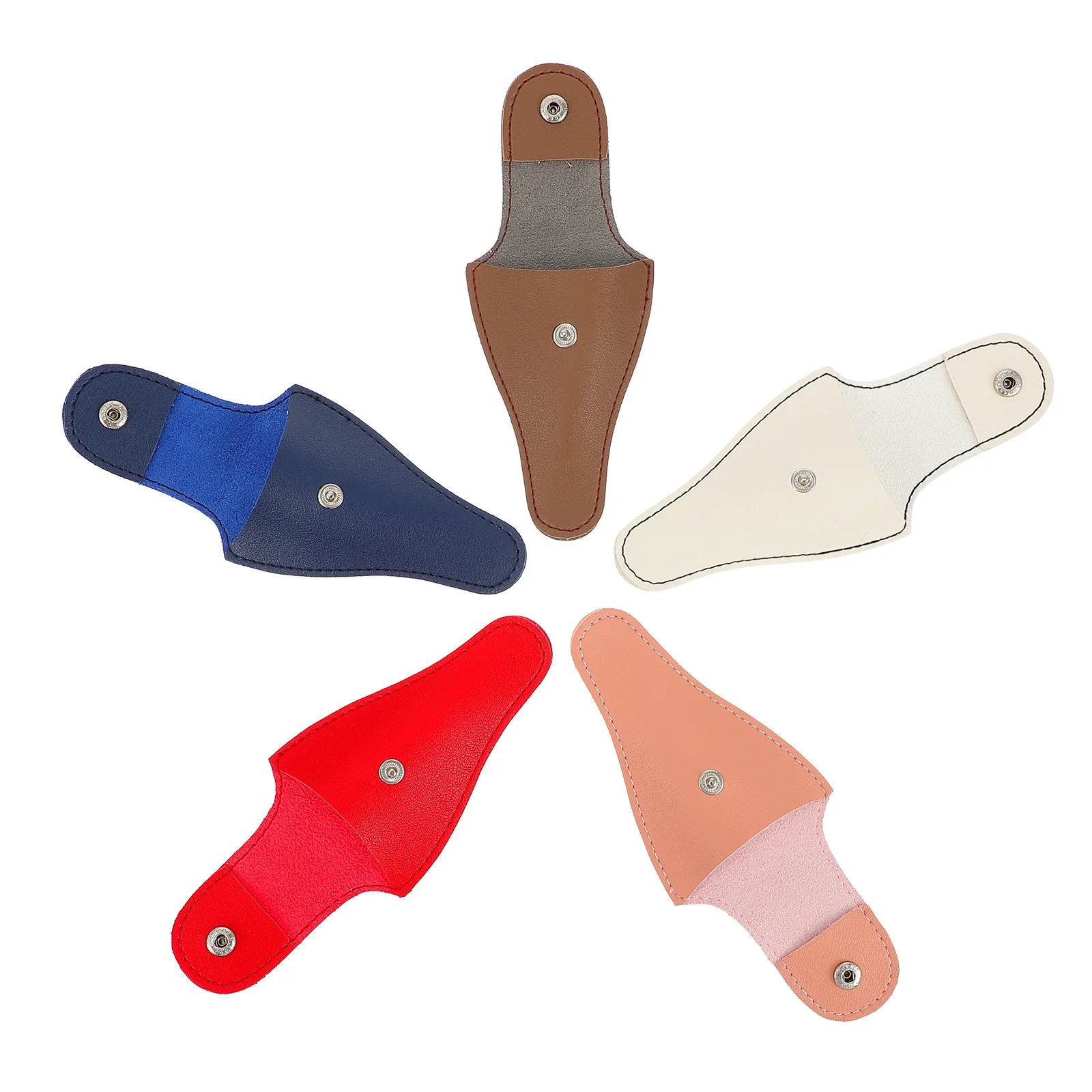 

5Pcs Pedicure Scissor Holder Case Compact Stylish Lightweight Space Saving Grooming Kit Bag Nail Scissor Pouch