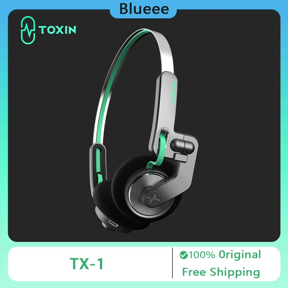 Trendx Tx-1 Retro Headset Wireless Bluetooth Surround Sound Stereo Metallic Lightweight Noise Reduction Sports Gaming Headset