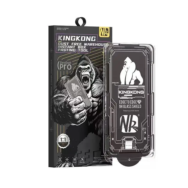 Displayschutz aus gehärtetem Glas für iPhone 17/16/15 Pro, Gorilla, staubfrei, Vollbild-Shatter-Schutz – Detail 7