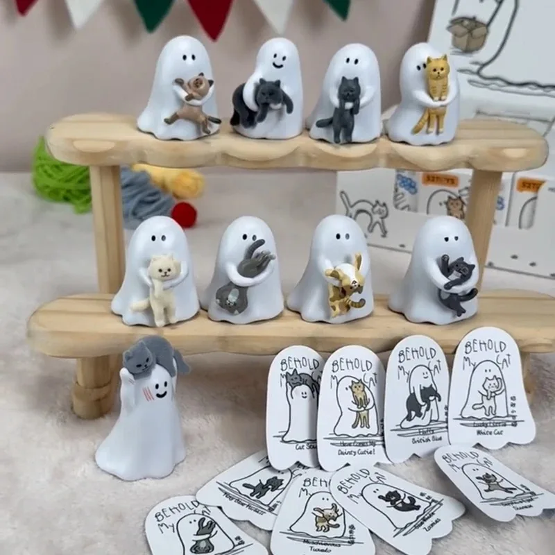 

Genuine 52toys Ghody Behold My Cat Serise Blind Box Kawaii Noctilucent PVC Statue Mystery Box Toys Desk Decora Surprise Bag Gift