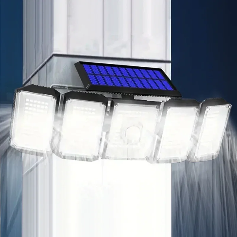Outdoor Solar Light 300 LED Garden Light LED Motion Sensor Courtyard Wall Light Waterproof Strong Solar Adjustable Spotlight
