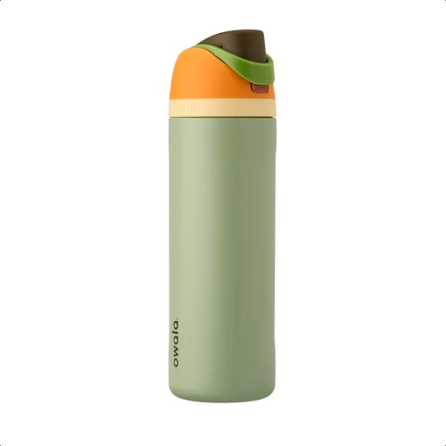 

FreeSip Insulated Stainl Steel Water Bottle with Straw BPAFree Sports Water Bottle Great for Travel 24 Oz Camo Cool