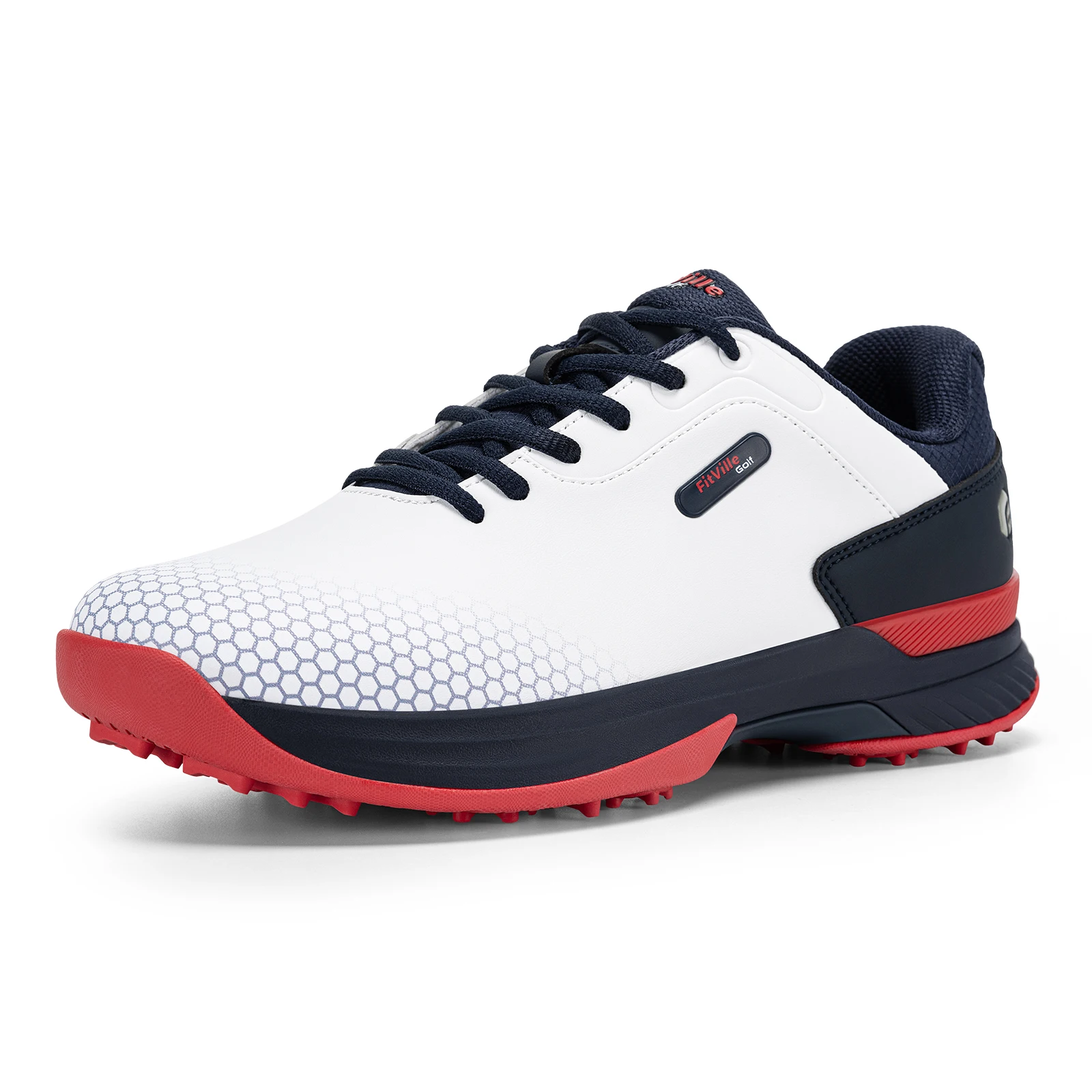 

FitVille Men‘s Golf Shoes Water Resistant Wide Golfing Sneakers Sport Shoes for Men With Arche Support Relief Foot pain Non-slip