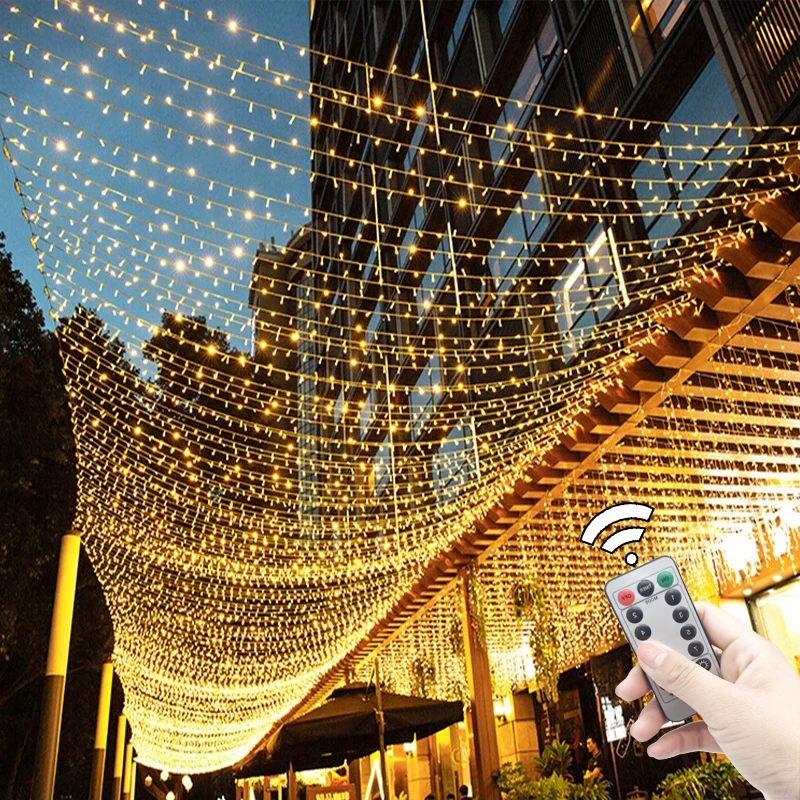 2M-100M Fairy Lights Led String Garland Christmas Light Waterproof Outdoor Indoor For Tree Street Wedding Party 2024 Decoration