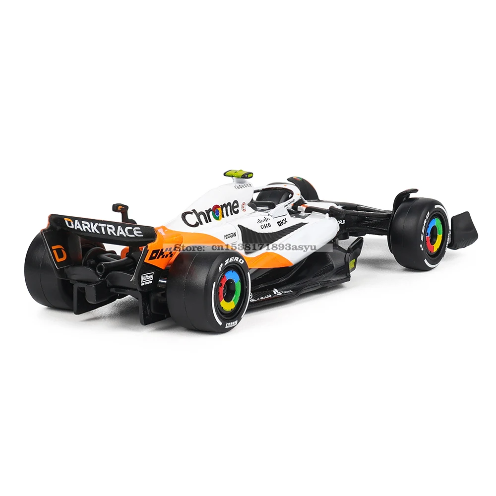 Bburago 1:43 NEW 2023 McLaren F1 Team MCL60 4 #   Lando Norris 81 #   Oscar Piastri Formuła 1 Alloy Super Toy Odlewany model samochodu