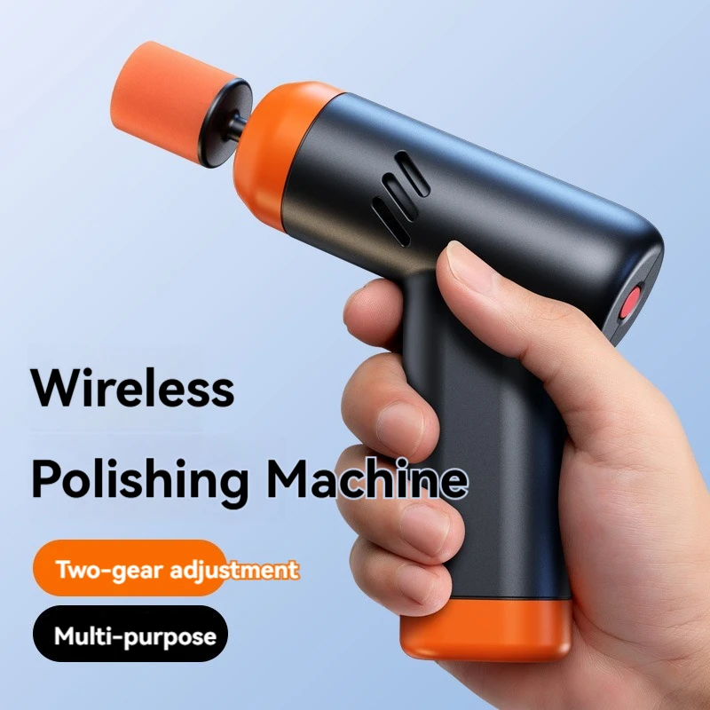 Electric Wireless Car Polisher Multi-functional Car Polishing Machine  Adjustable Speed Scratches Repair Waxing Tools