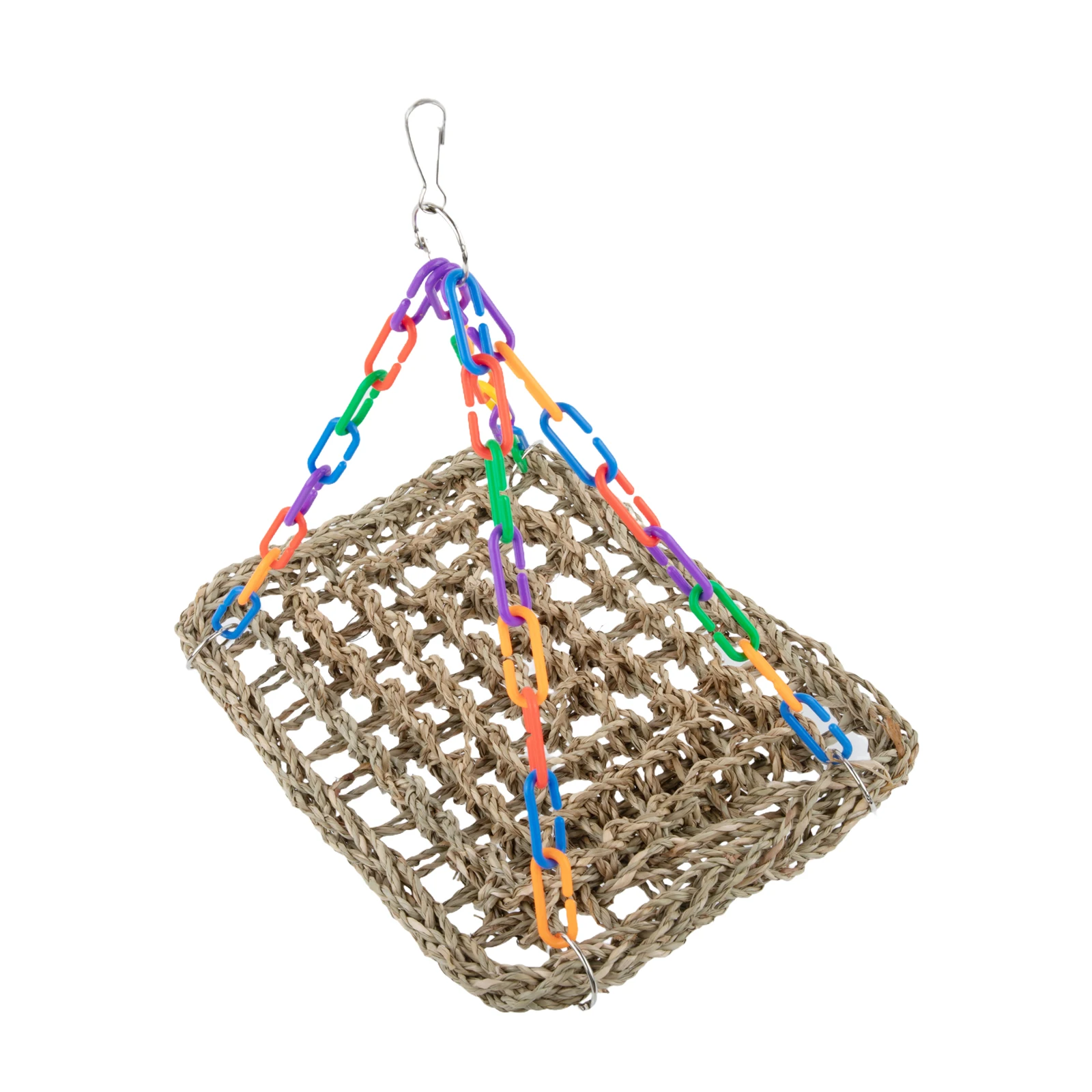 Bird Activity Birds Playtime Seagrass Woven Perch Promote Bird Activity Toy Bird Platform Hanging Bird Toy Promotes Well-being