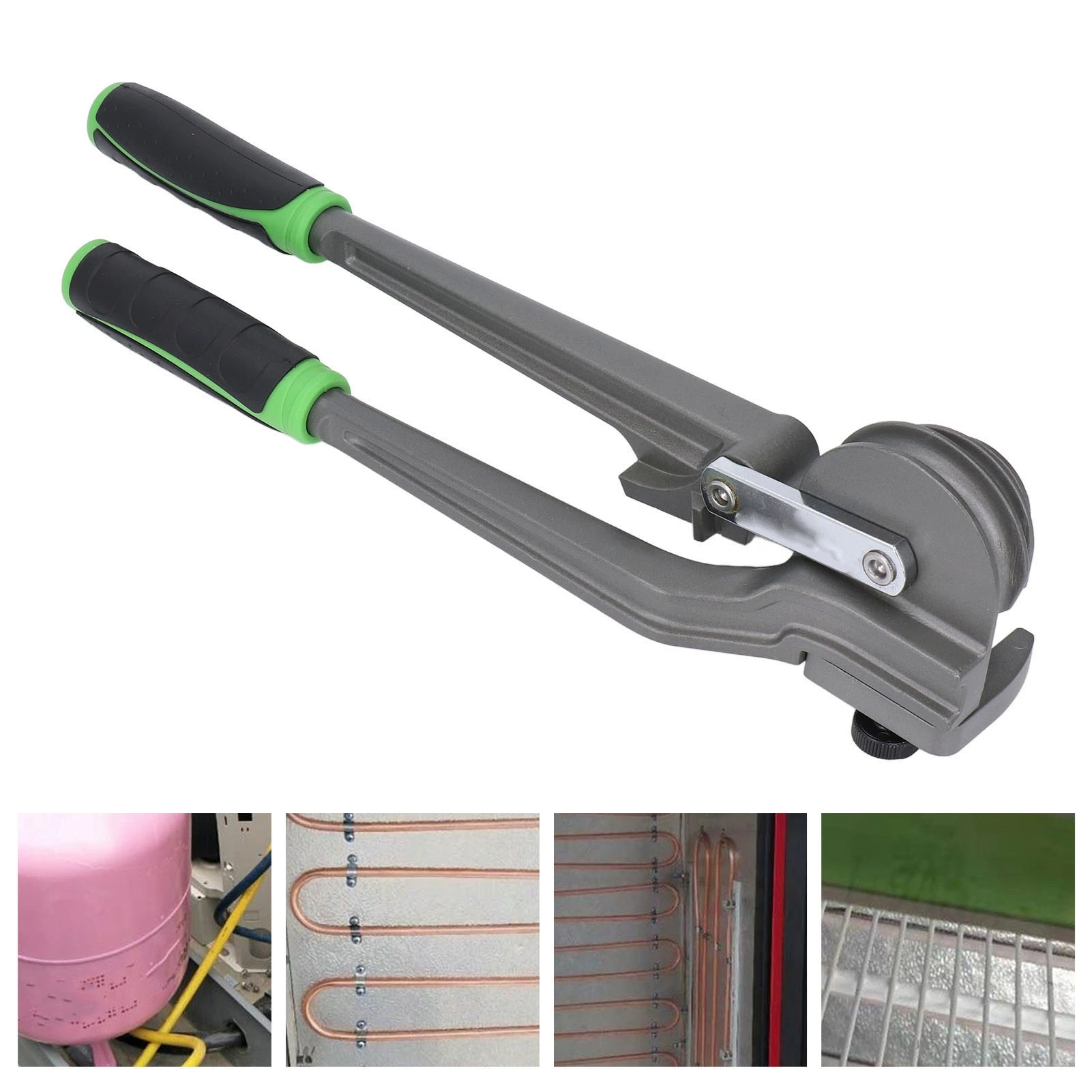 3 in 1 Tubing Buiggereedschap 0-180 Graden 1/4 3/8 1/2 Inch Tubing Bender Al Legering Zacht Rubberen Handvat voor HVAC Koeling Reparatie