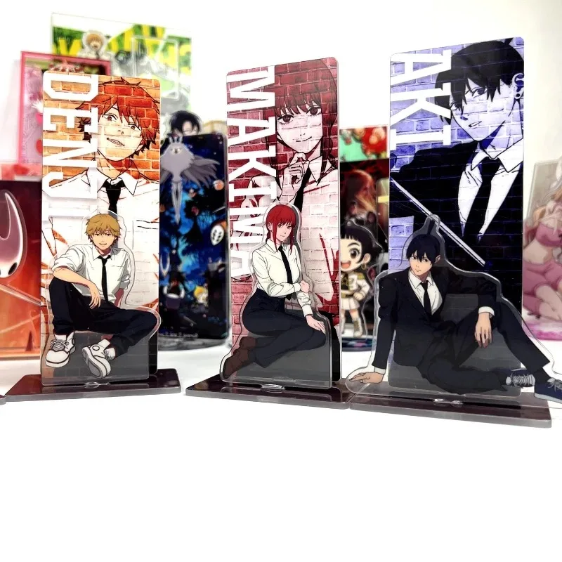 Anime Chainsaw Man Makima Beehm Denji Hayakawa Aki Power Reze Pochita Figurka Cosplay Podstawka Akrylowa Stojąca Akcesorium Rekwizyt