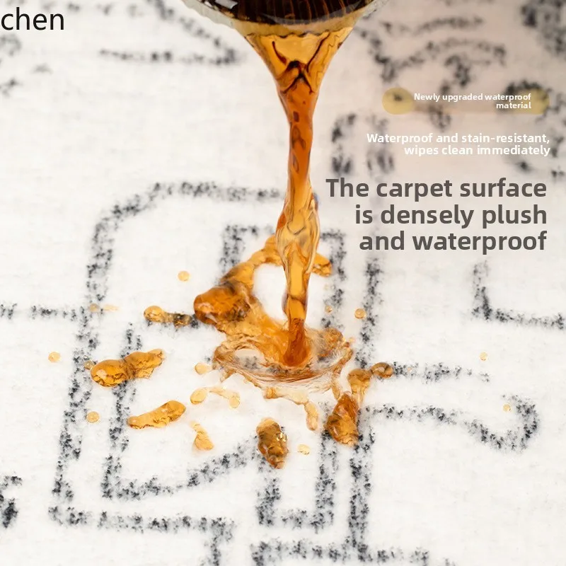 HXL Carpet for Living Room and Bedroom, Coffee Table Rug, Bedside Full Coverage, Simple and High-End